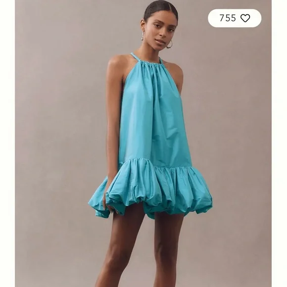 BHLDN Crisp Taffeta Mini Dress - Picture 1 of 4